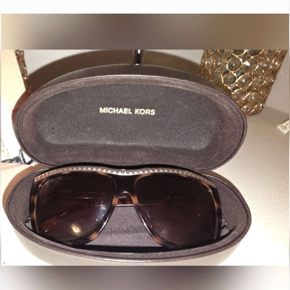 Michael Kors Dark Brown Sunglasses With Case